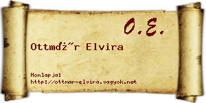 Ottmár Elvira névjegykártya